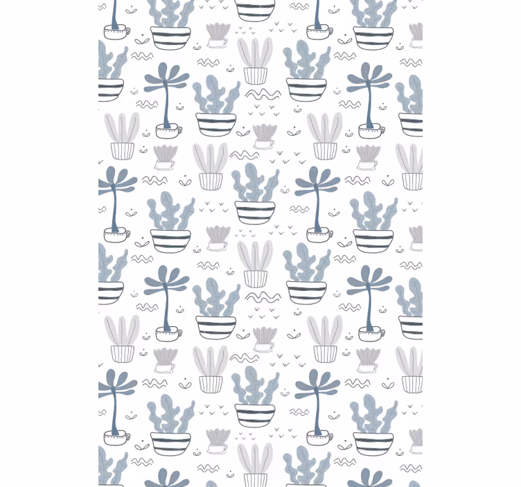 Grijze tinten rolgordijn cactus - TenStickers