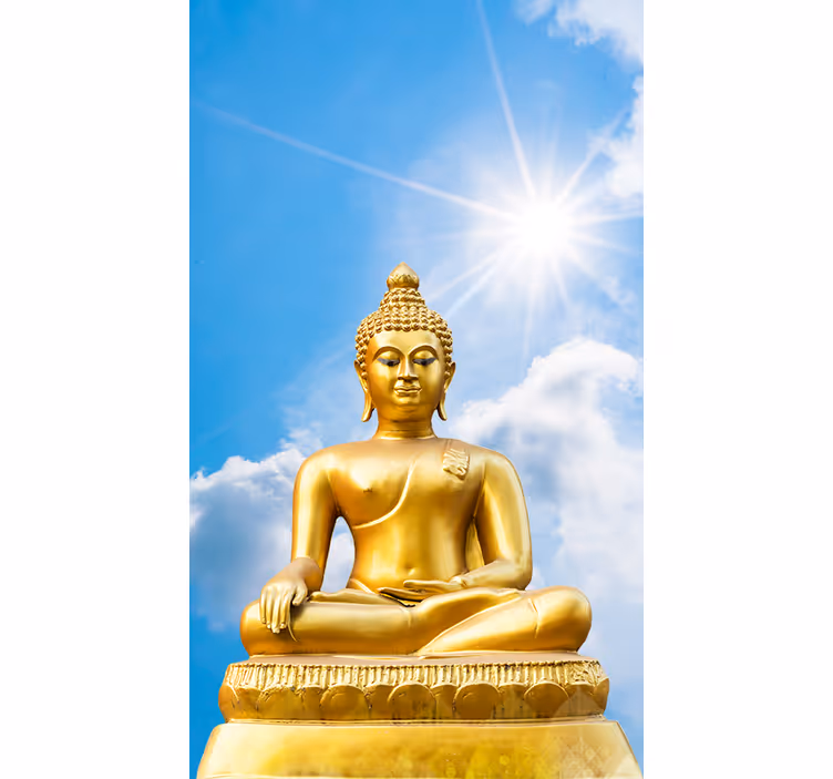 Zen rolgordijnen Zonnige boeddha - TenStickers