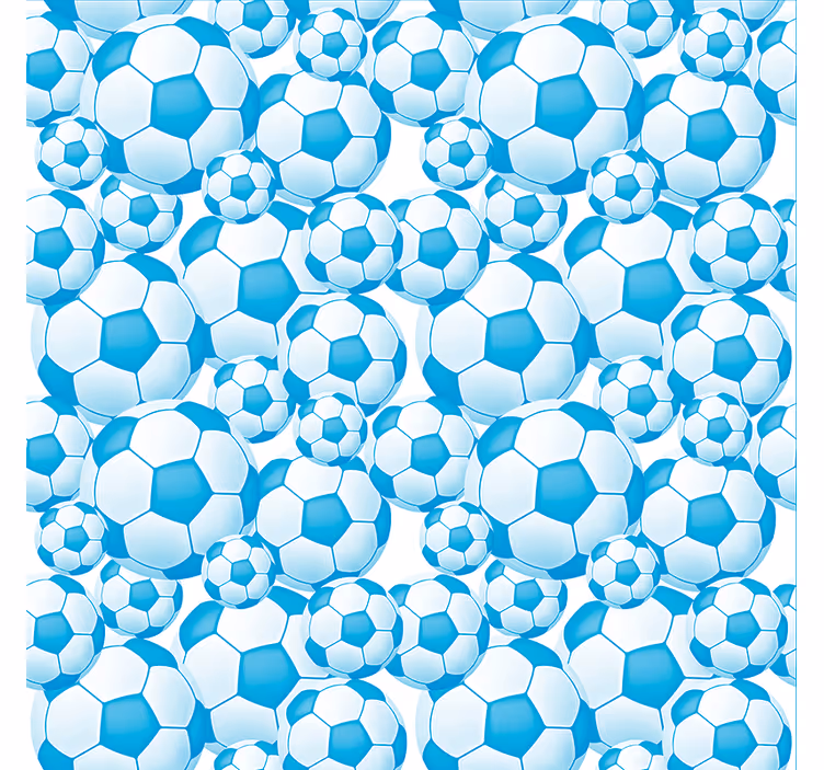 Voetbal patroon decor rolgordijn - TenStickers