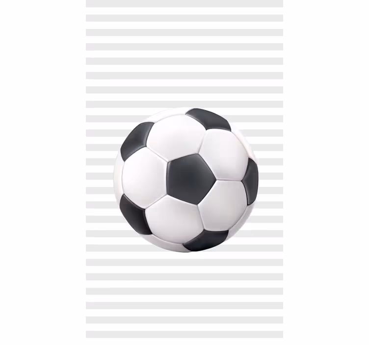 Voetbal rolgordijnen Witte en zwarte bal - TenStickers