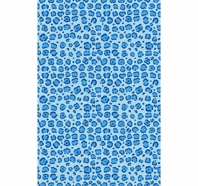 Blauw gevlekt patroon rolgordijn meer dieren - TenStickers
