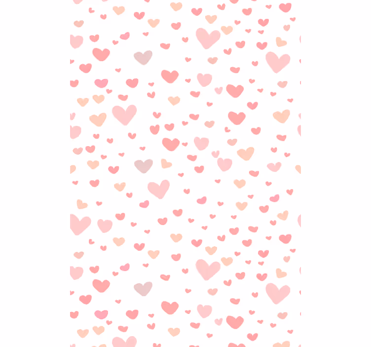 Hart patroon patroon romantisch rolgordijn - TenStickers