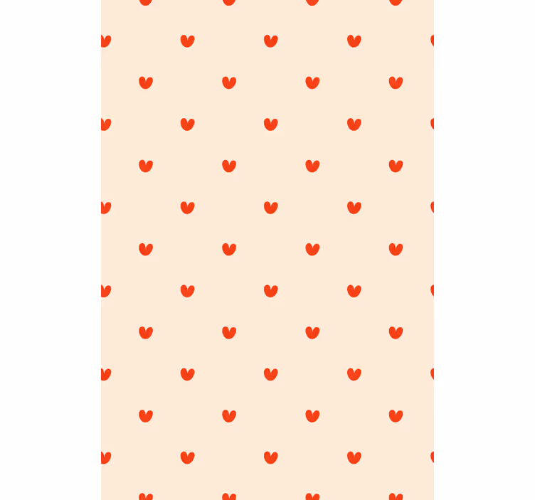 Hartpatroon eenvoud romantisch rolgordijn - TenStickers