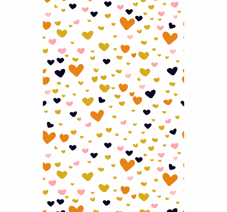 Hartpatroon schaduw romantisch rolgordijn - TenStickers