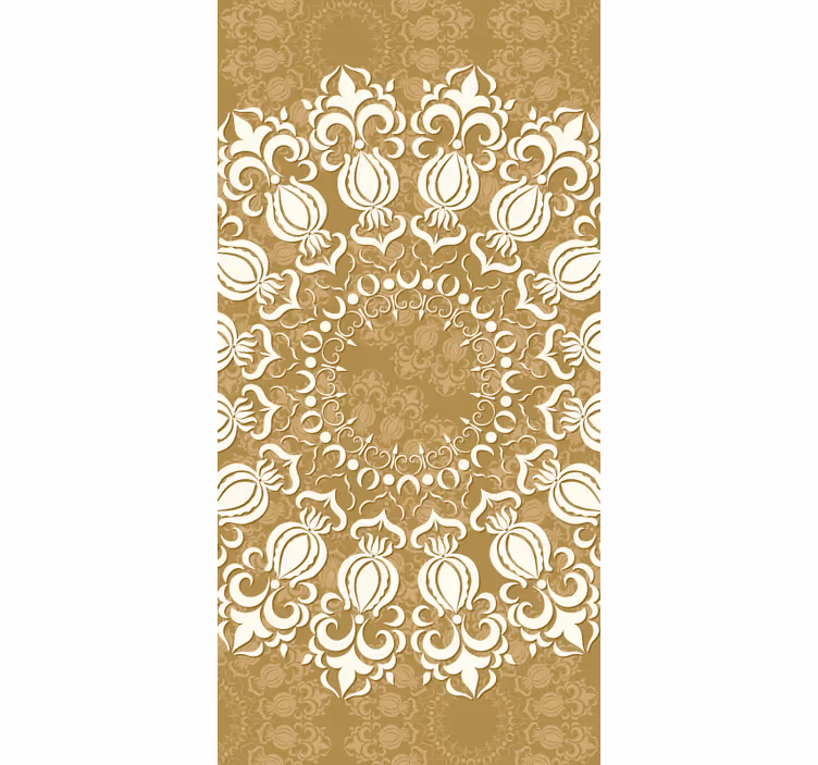 Sierlijk damastontwerp elegant raambekleding - TenStickers