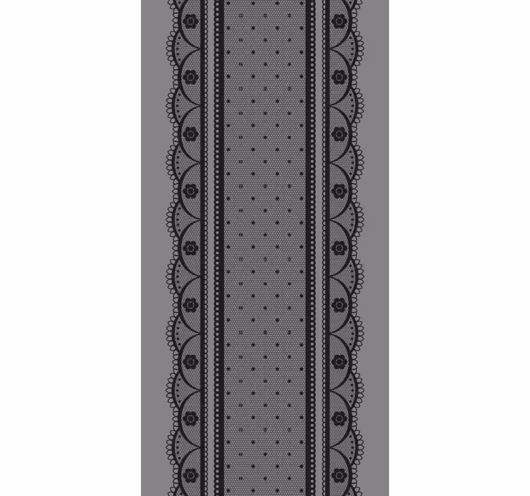 Detail van kantpatroon elegant raambekleding - TenStickers