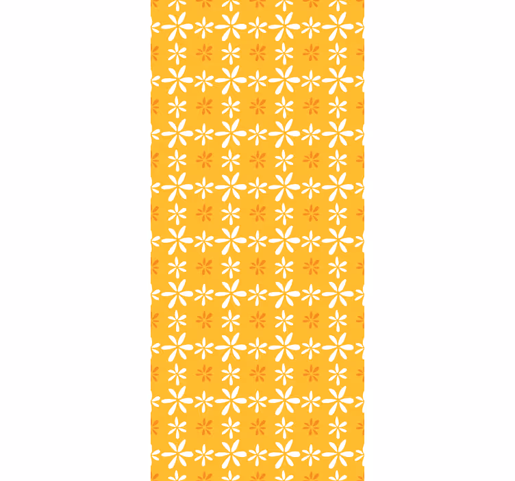 Bloemig zonneschijnpatroon rolgordijn bloemen en planten - TenStickers