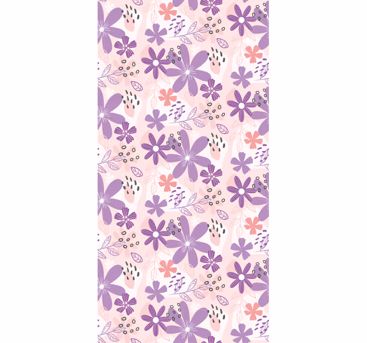 Vlinder bloemencascade raambekleding vlinders - TenStickers