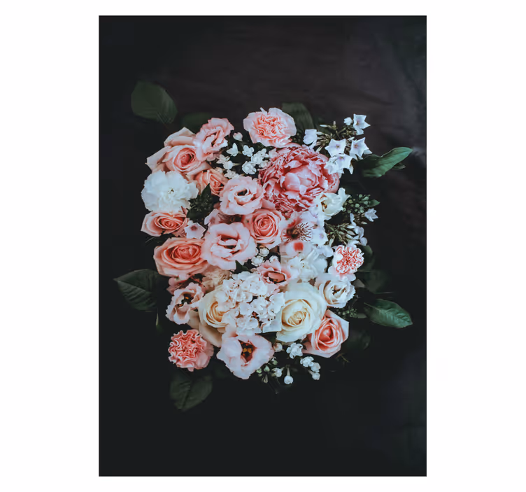 Bloeiend bloemstuk rolgordijn bloemen - TenStickers