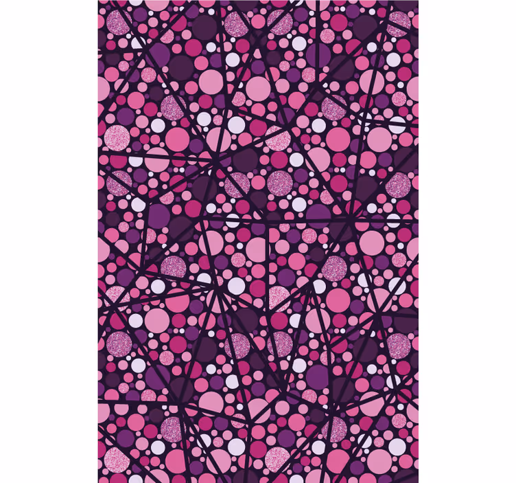 Geometrisch bubbelpatroon rolgordijn textuur en patroon - TenStickers