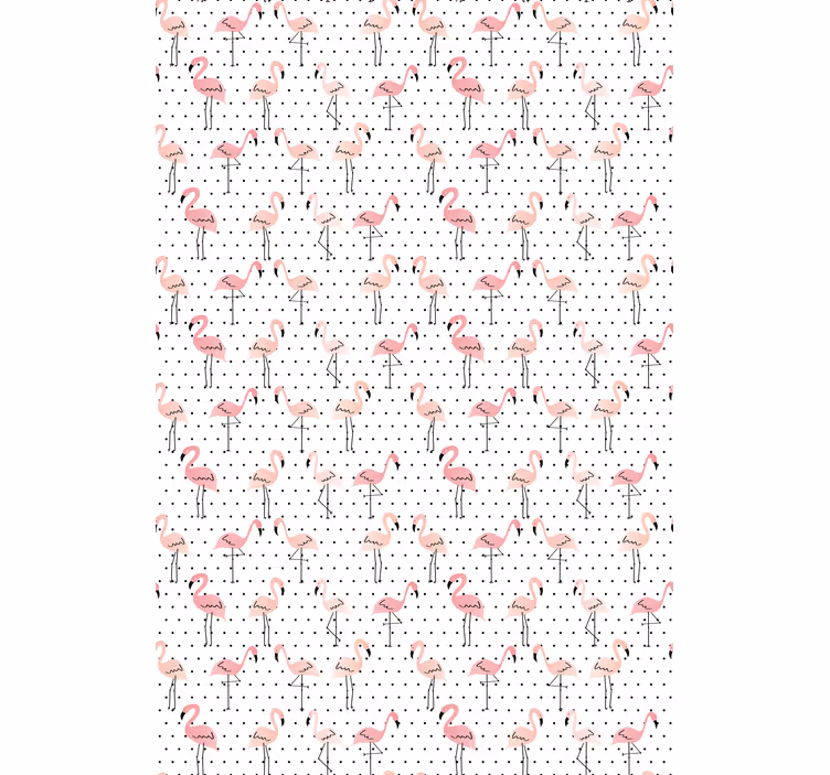 Flamingopatroon rolgordijn dieren - TenStickers