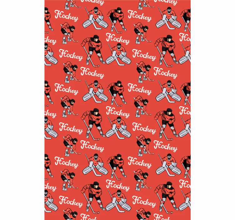 Hockeyspelers printen raambekleding sport - TenStickers