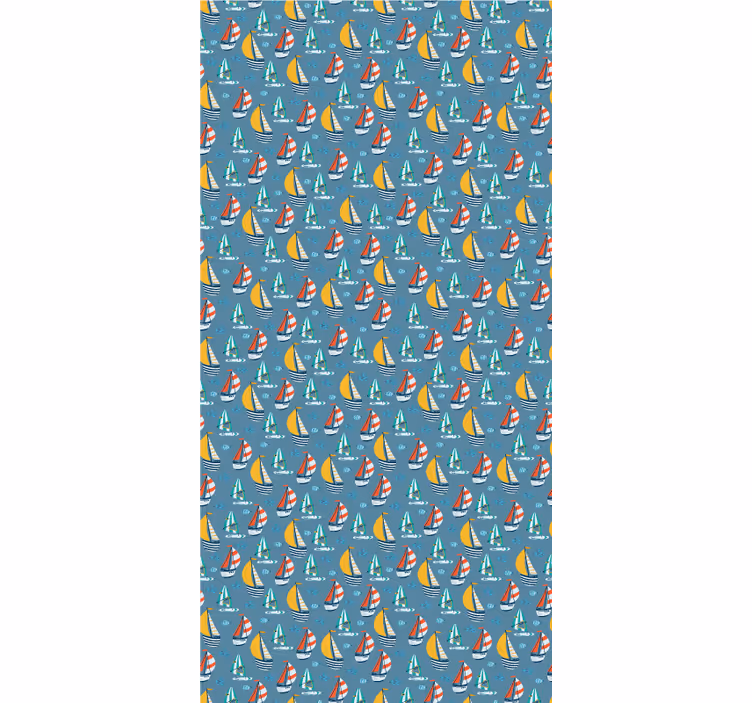 Kleurrijke zeilschepen raambekleding origineel - TenStickers