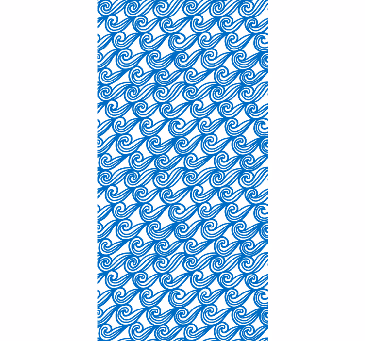 Vloeiend golfpatroon rolgordijn textuur en patroon - TenStickers