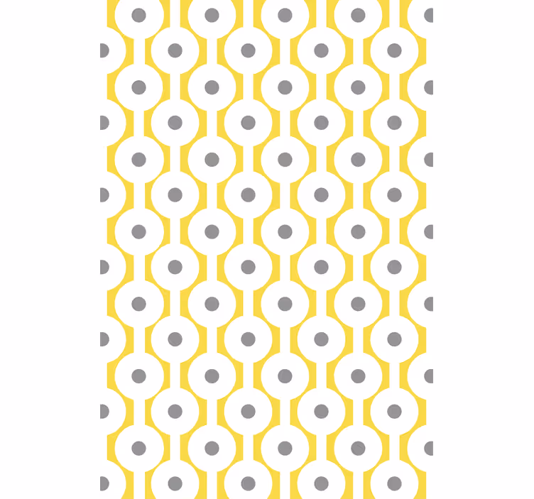 Geometrisch cirkelvormig patroon moderne raambekleding - TenStickers