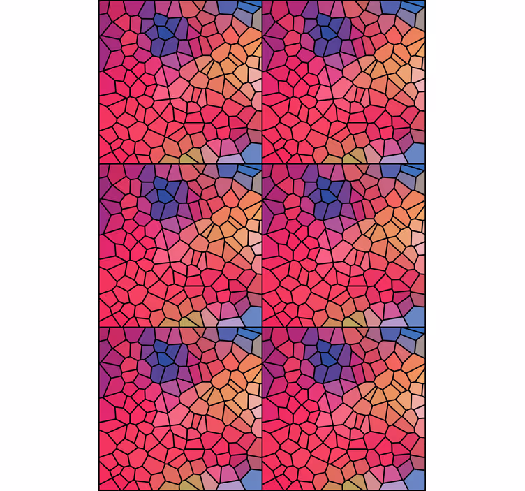 Mozaïekkleurenpatroon rolgordijn textuur en patroon - TenStickers