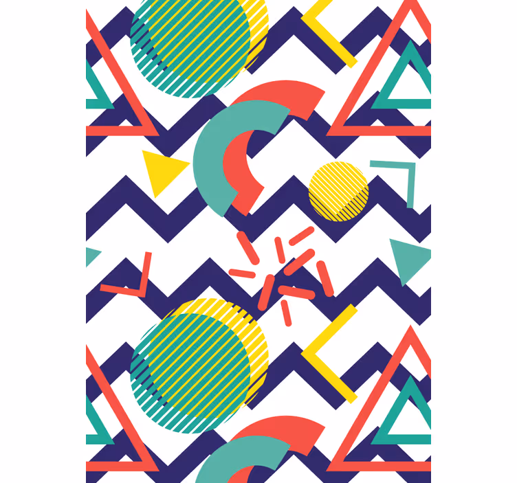 Abstracte leuke figuren moderne raambekleding - TenStickers