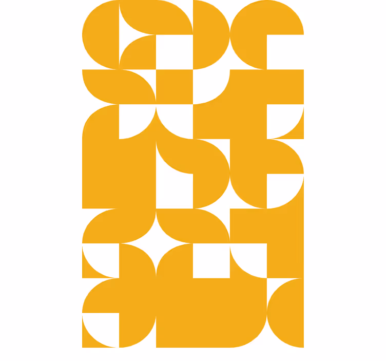 Abstracte geometrische vormen moderne raambekleding - TenStickers
