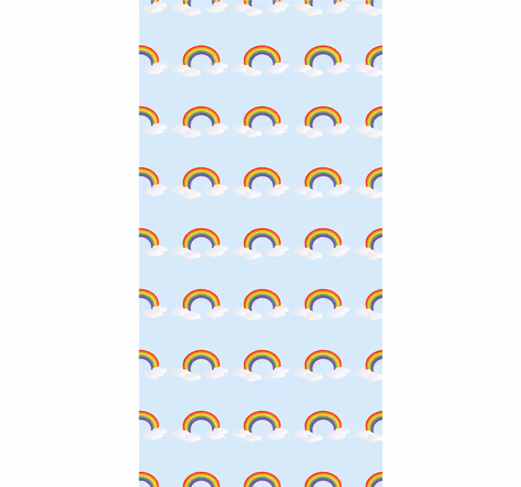 Regenbogen juichen rolgordijn kinderkamer - TenStickers
