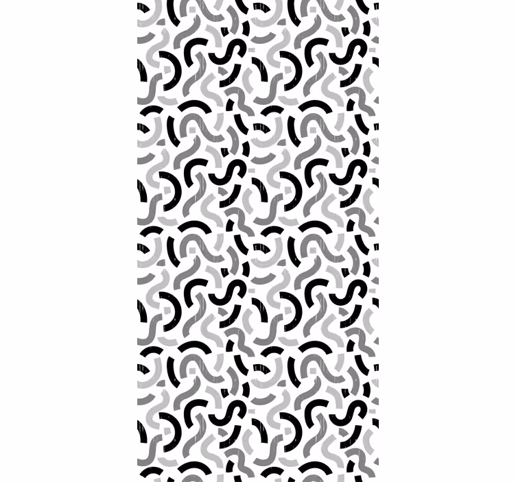 Abstracte bochtige patronen rolgordijn textuur en patroon - TenStickers