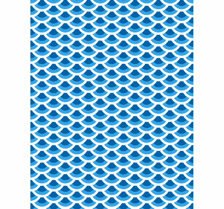 Oceaan golfpatroon rolgordijn textuur en patroon - TenStickers