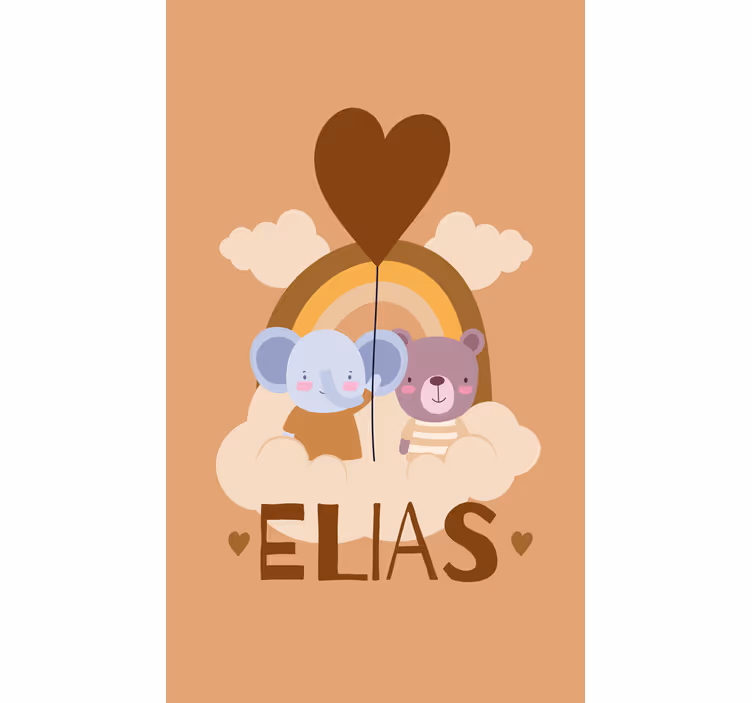 Koala beren vrienden rolgordijn gepersonaliseerd - TenStickers