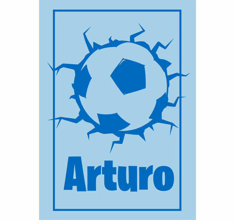 Raambekleding sport op maat voetbalontwerp - TenStickers