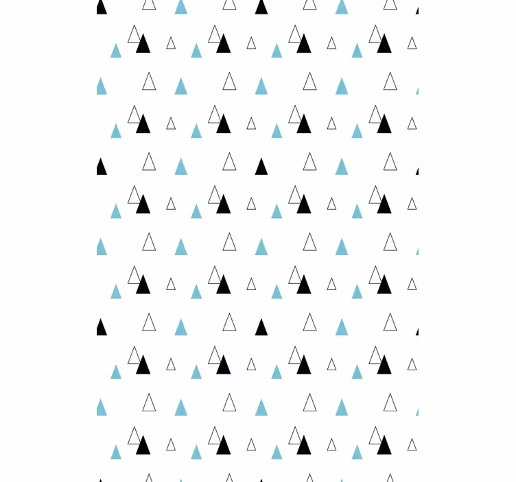 Raambekleding scandinavisch minimalistisch driehoekpatroon - TenStickers
