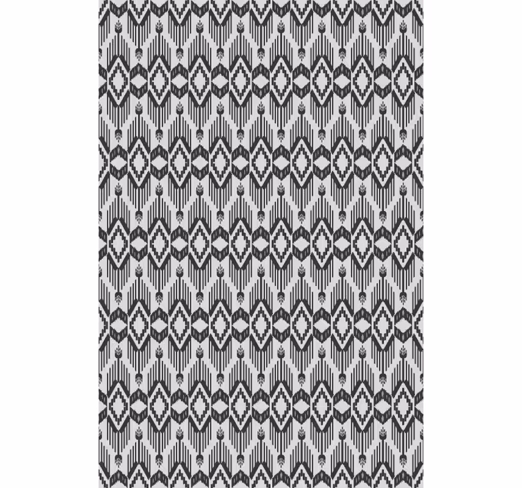 Grijze geometrische elementen moderne raambekleding - TenStickers