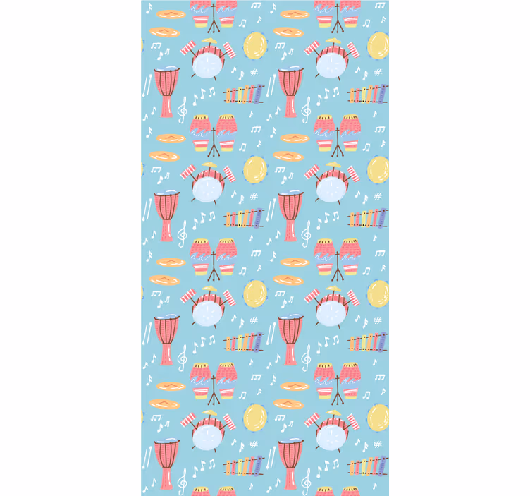 Muziekinstrument patronen raambekleding origineel - TenStickers