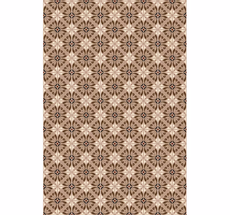 Rolgordijn textuur en patroon bruin geometrisch patroon - TenStickers