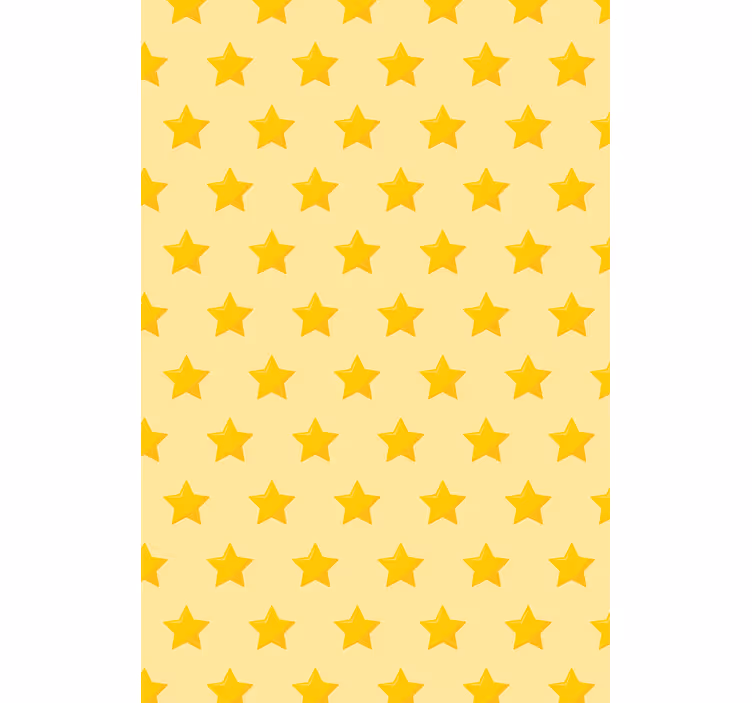 Geel sterpatroon raambekleding origineel - TenStickers