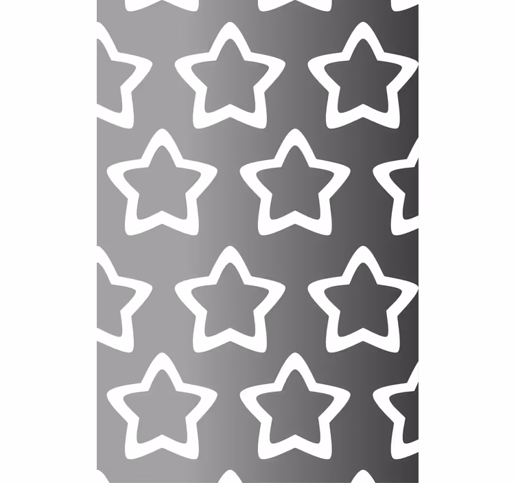 Grijs sterpatroon moderne raambekleding - TenStickers
