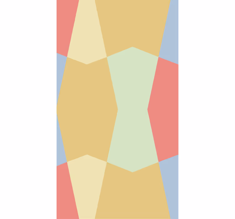 Geometrische pastels rolgordijn monochroom - TenStickers