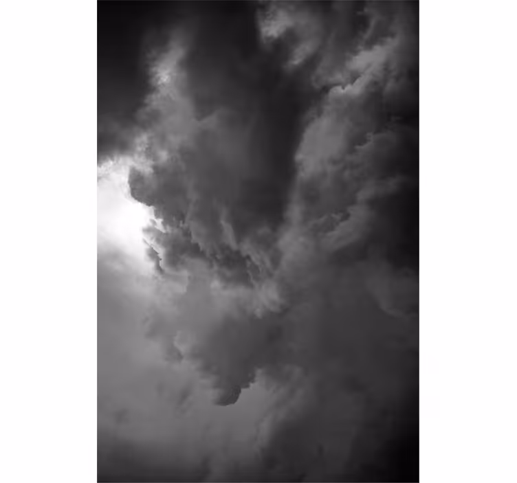 Dramatische stormvorming rolgordijn wolken - TenStickers