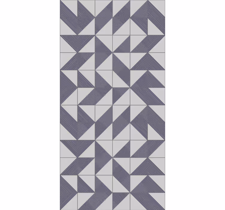Geometrisch patroon harmonie moderne raambekleding - TenStickers