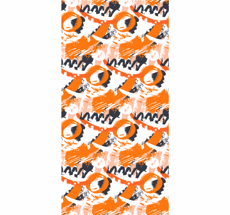 Abstract cirkelvormig motief rolgordijn textuur en patroon - TenStickers