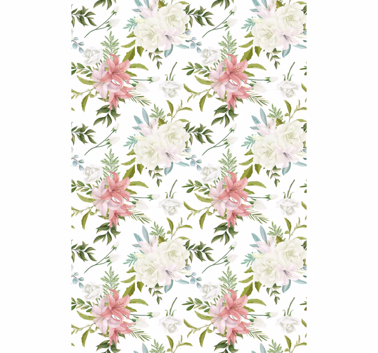 Bloemstuk eenvoudig elegant raambekleding - TenStickers