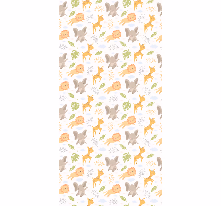Rolgordijnen kinderkamer nordische minimalistische safari - TenStickers
