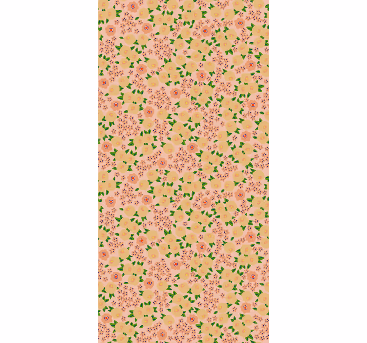 Bloemenpatronen bloeien rolgordijn keuken - TenStickers