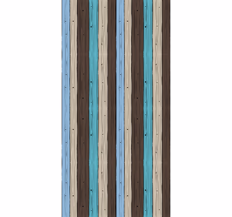 Houten streeppatroon rolgordijn textuur en patroon - TenStickers