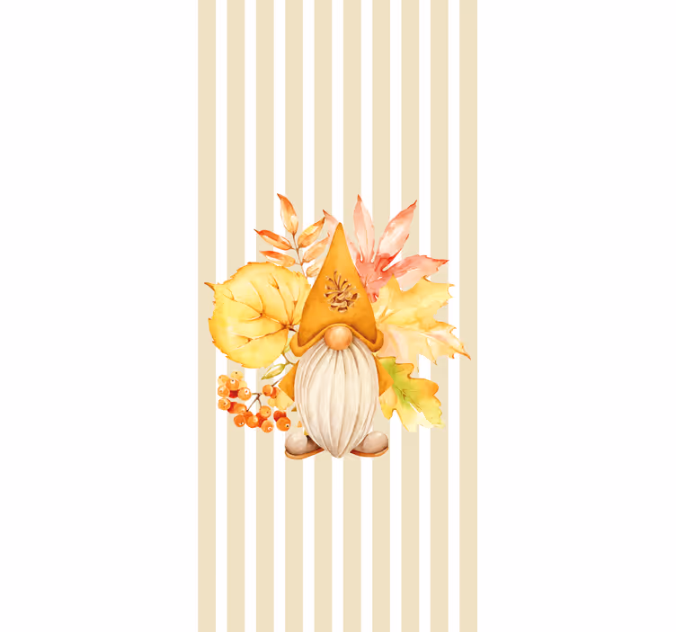 Herfst kabouter display rolgordijn anders - TenStickers
