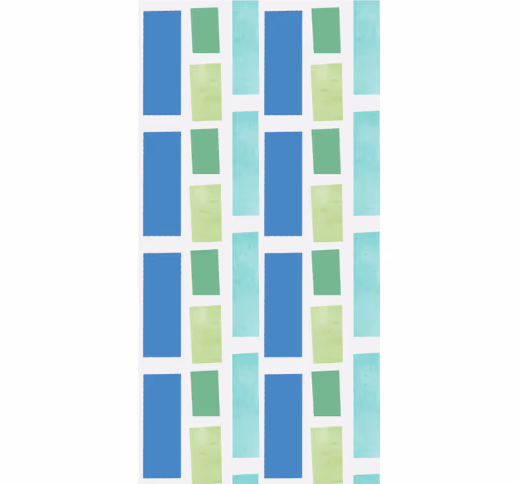 Geometrisch blokpatroon rolgordijn textuur en patroon - TenStickers