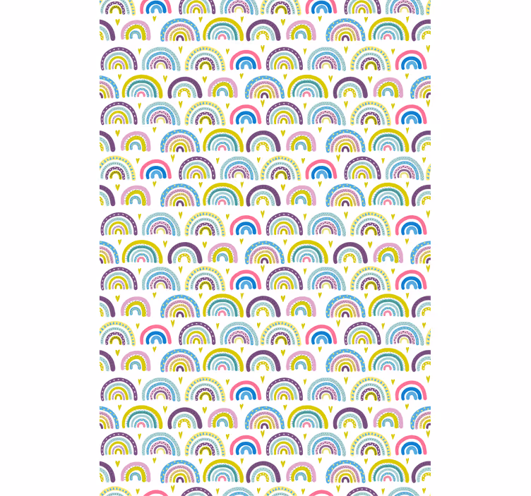 Kleurrijke regenboogpatronen rolgordijn anders - TenStickers
