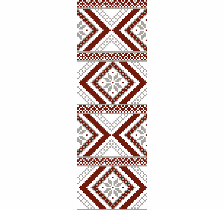 Geometrisch textielpatroon rolgordijn textuur en patroon - TenStickers