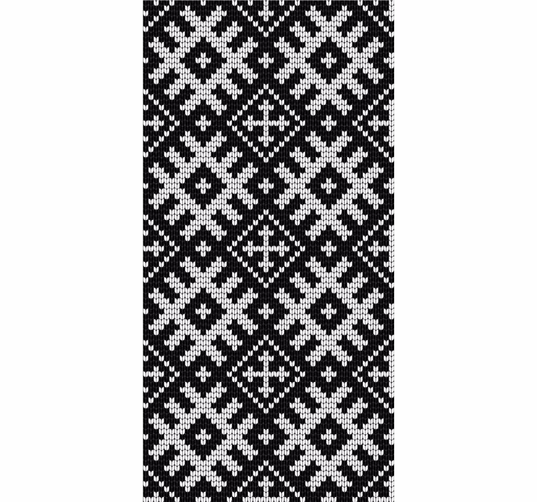 Geometrische patroon knutselen moderne raambekleding - TenStickers