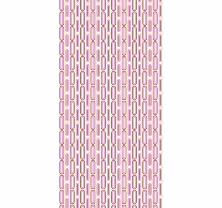 Retro roze bogen rolgordijn meer vintage - TenStickers