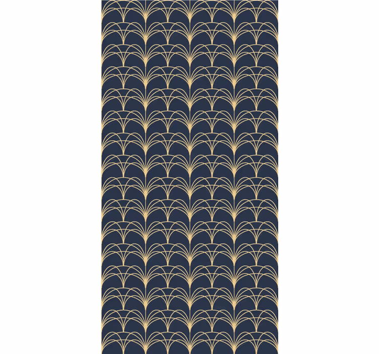 Gouden bogen elegant raambekleding - TenStickers
