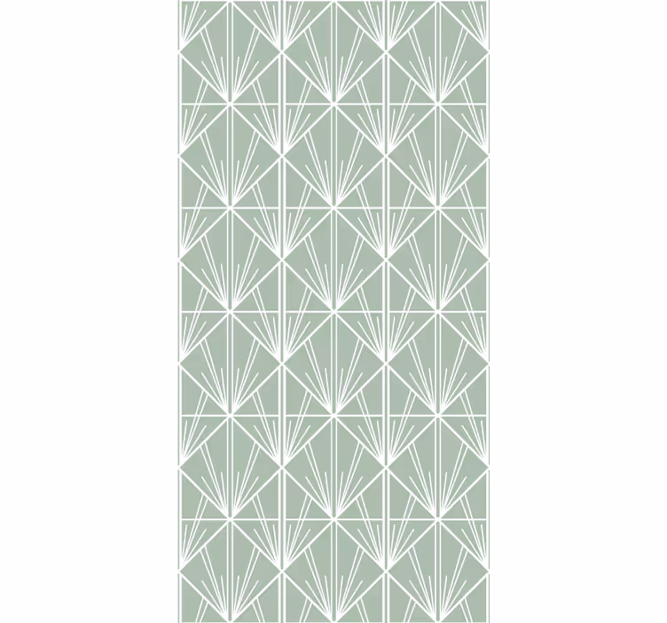 Geometrisch bladpatroon thuis kantoor raambekleding - TenStickers