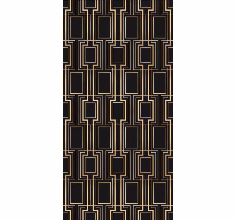 Geometrisch lijnmotief elegant raambekleding - TenStickers